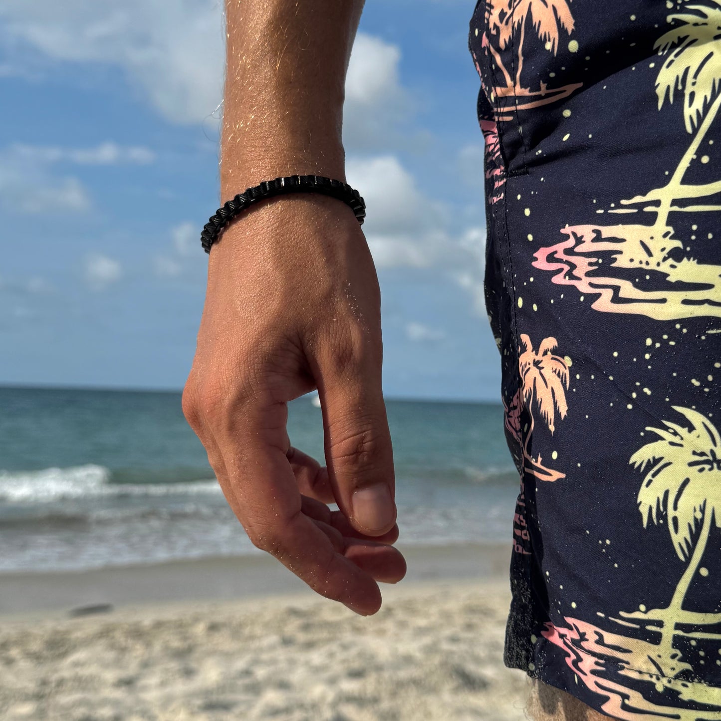 Pulsera de Eslabones Negra