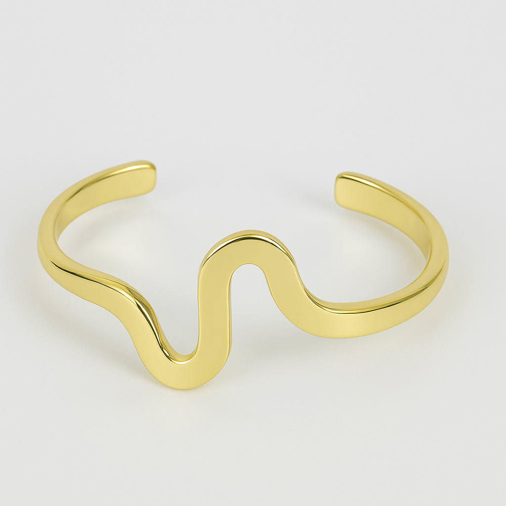 Brazalete ajustable ondulado