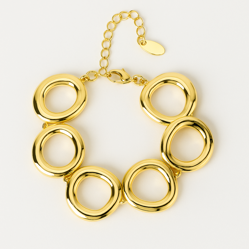 Pulsera con diseño de aros