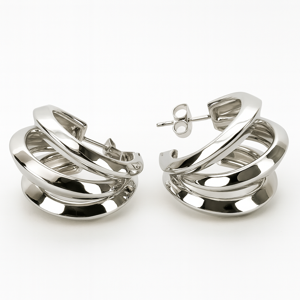 Arracada tripe plata
