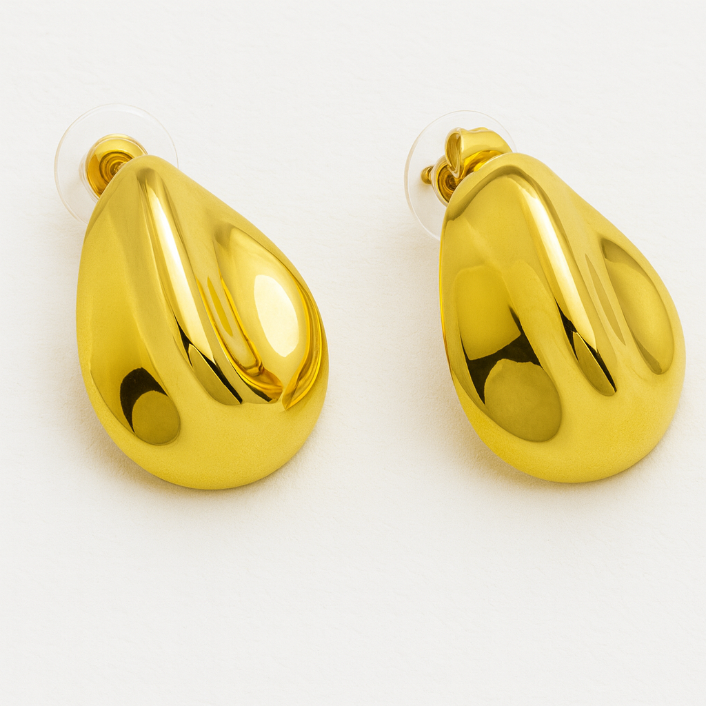 Aretes de gota chunky