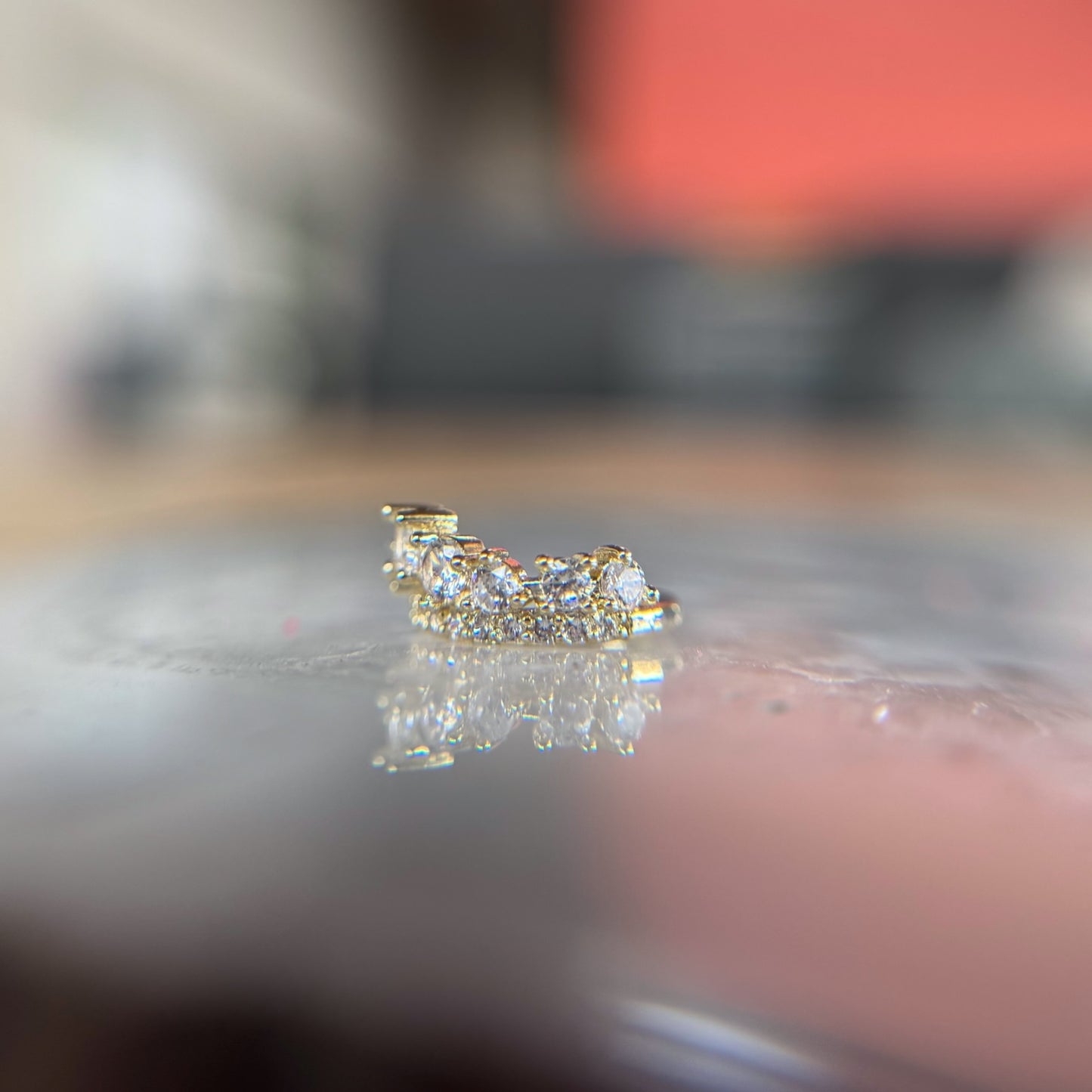 Ear cuff corona con zirconias