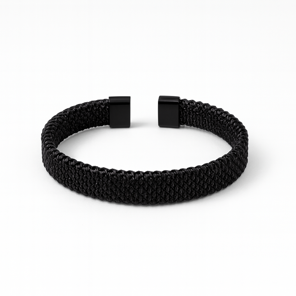 Pulsera doble negra