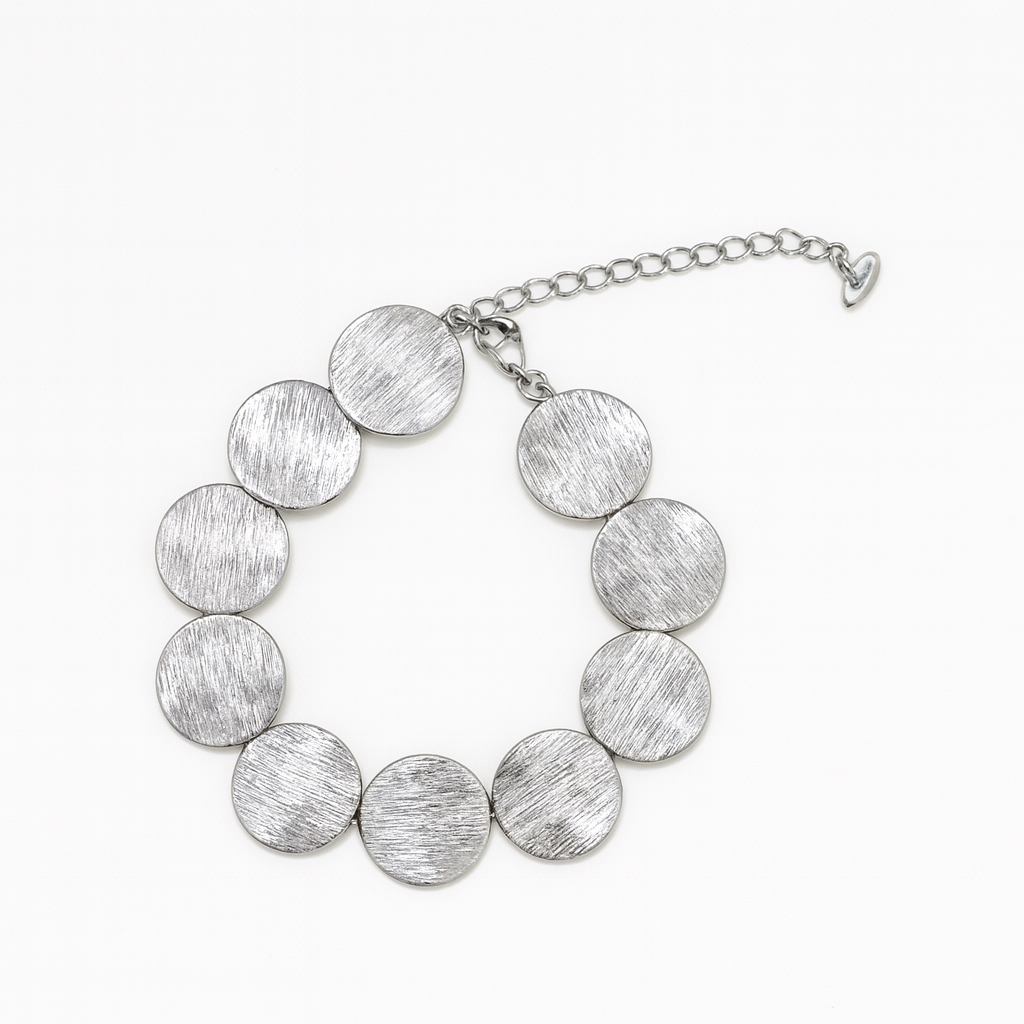 Pulsera de círculos texturizados