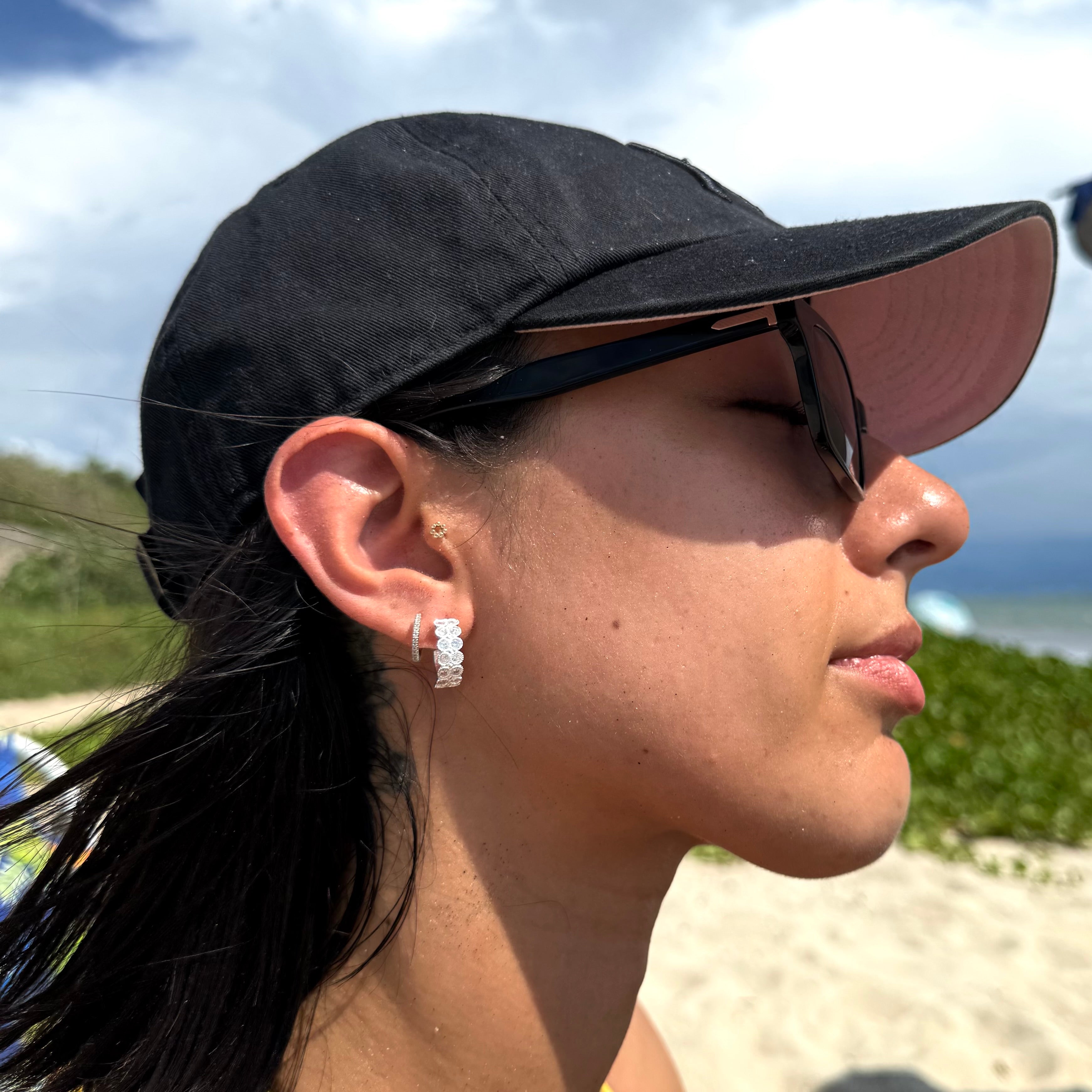 Huggies dobles con circonias