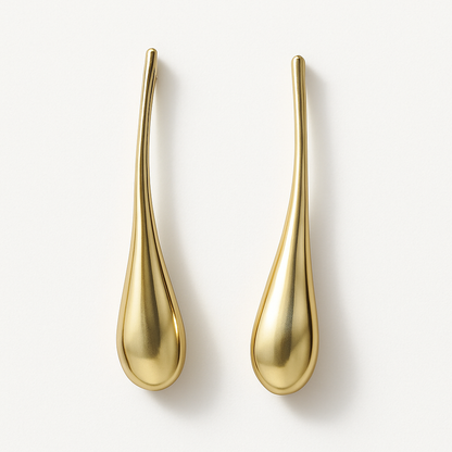 Aretes de gota alargada