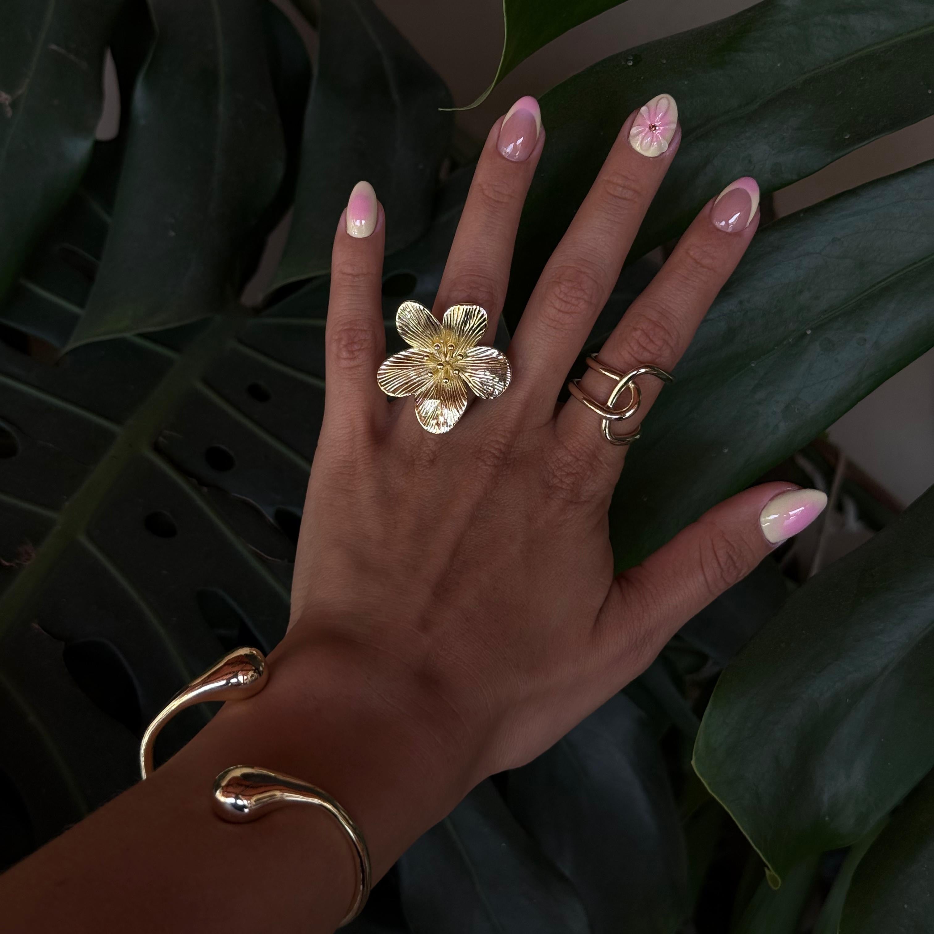Anillo maxi flor