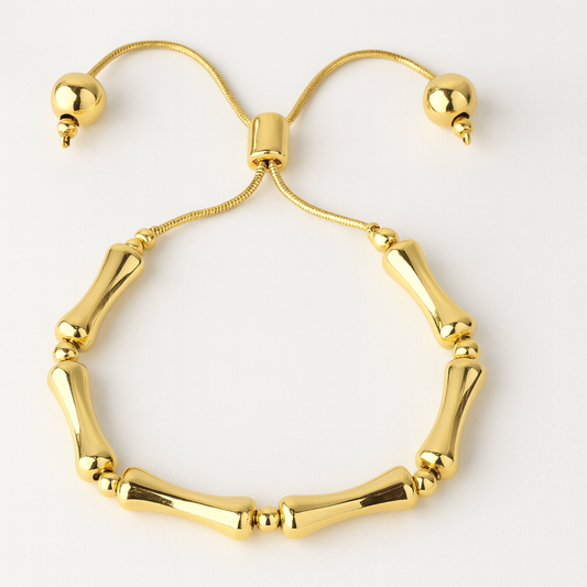 Pulsera ajustable tipo hueso