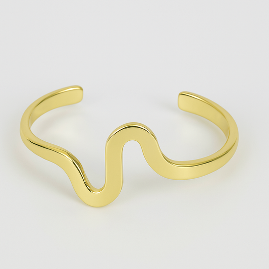 Brazalete ajustable ondulado