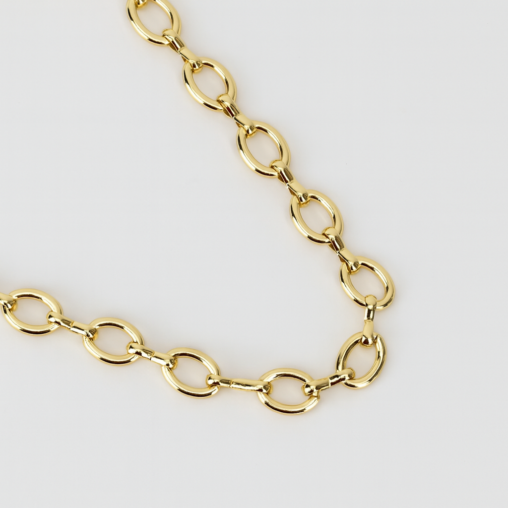 Collar de eslabones ovalados