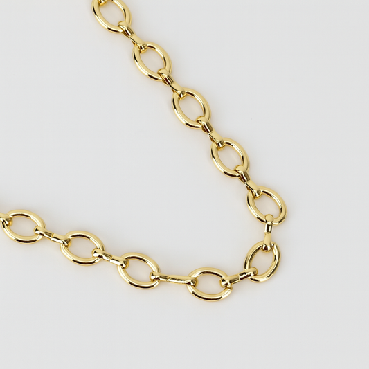 Collar de eslabones ovalados