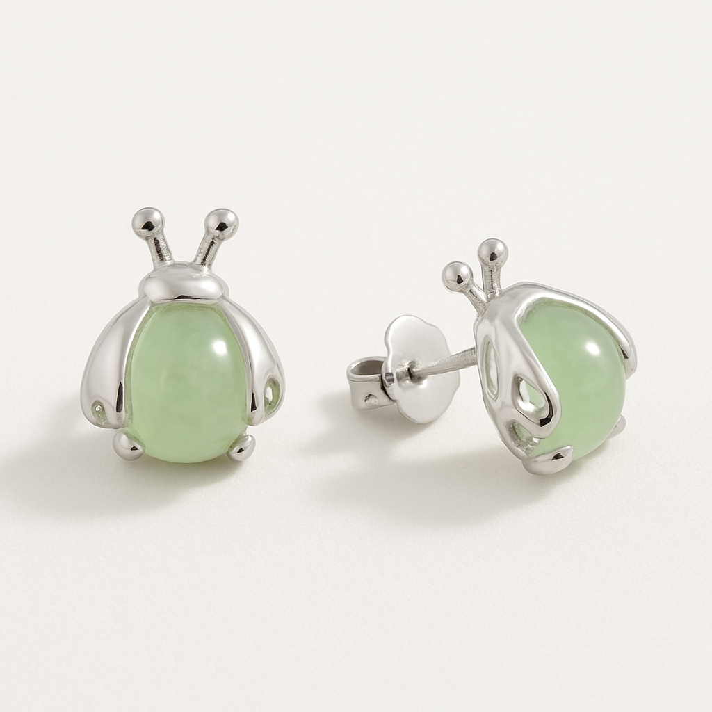 Aretes de luciérnaga brillante