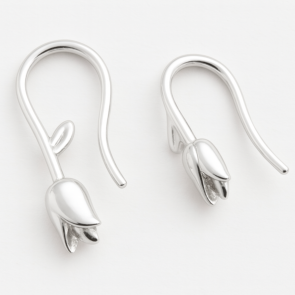 Aretes de tulipán