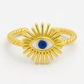 Anillo de ojo turco con resplandor