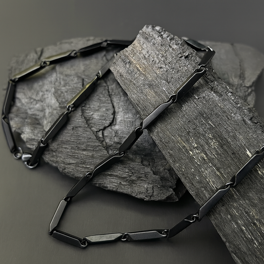 Cadena con eslabones rectangulares