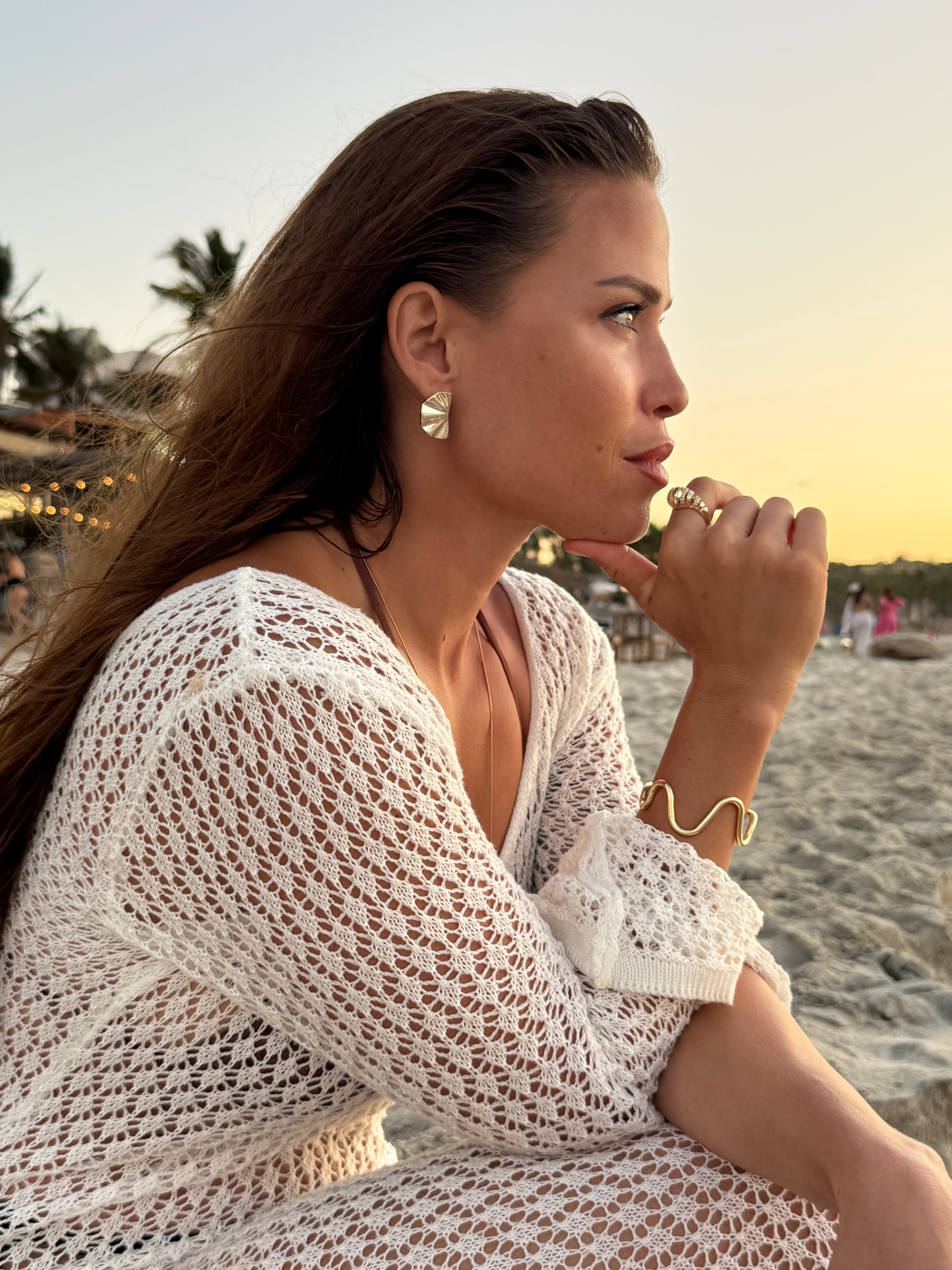 Anillo chunky en espiral