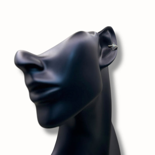 Ear cuff con estrella de 8 puntas