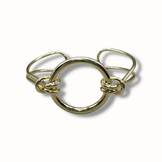 Brazalete circular con doble nudo