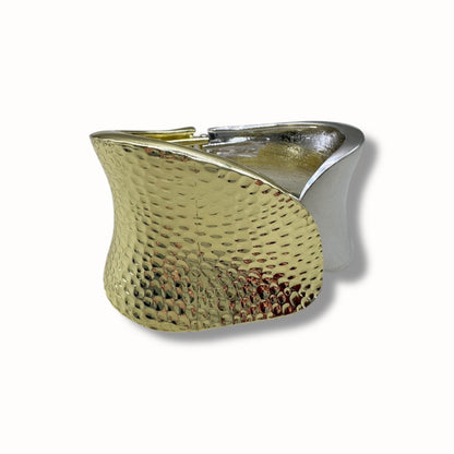 Brazalete bitono texturizado