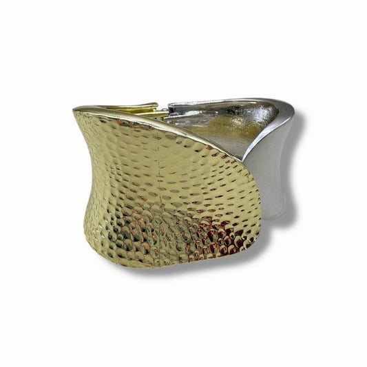 Brazalete bitono texturizado