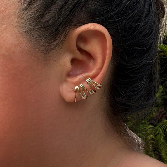 Arete espiral dorado
