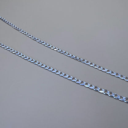 Cadena cubana diamantada