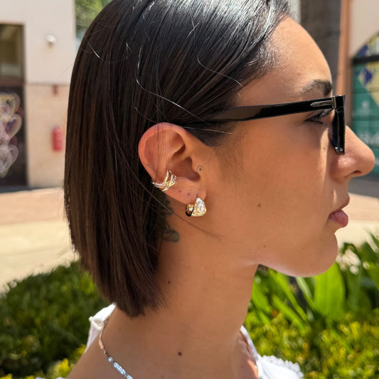 Aretes vintage con tipo perla