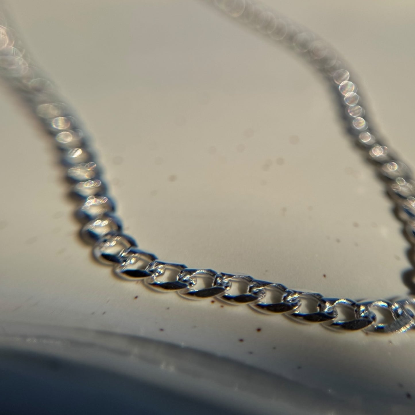 Cadena cubana diamantada