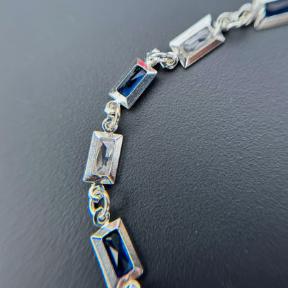 Pulsera rectangular con zirconias