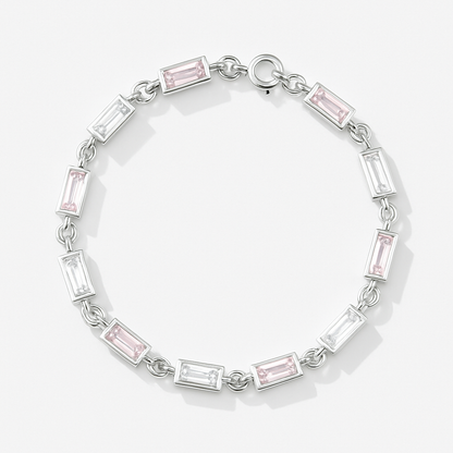 Pulsera rectangular con zirconias