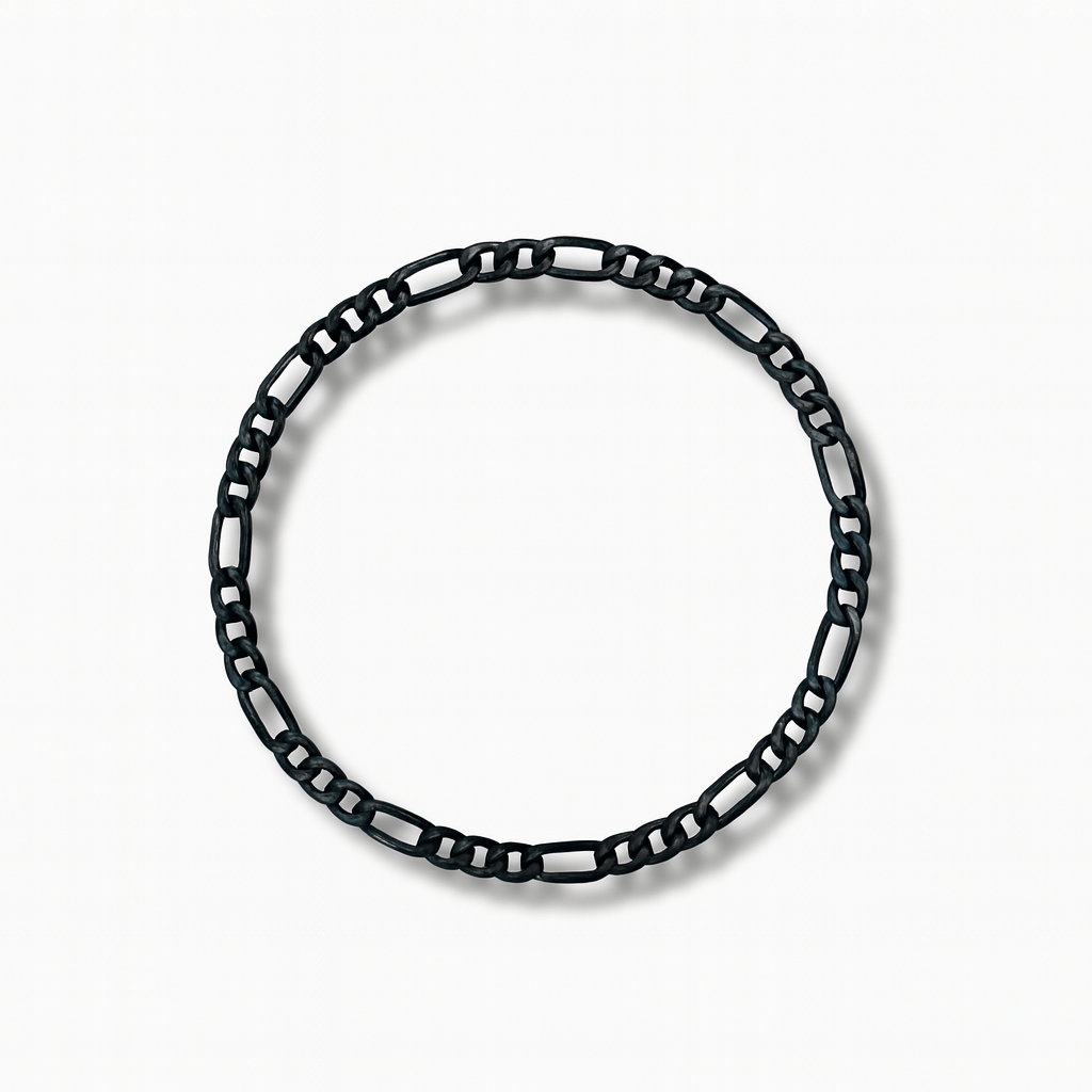 Pulsera figaro 3X1 diamantado