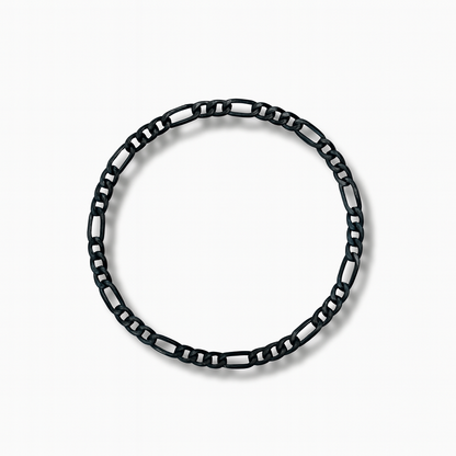Pulsera figaro 3X1 diamantado