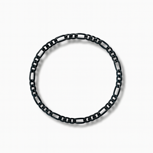 Pulsera figaro 3X1 diamantado