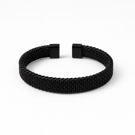 Pulsera doble negra