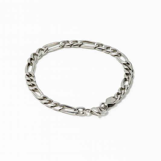 Pulsera figaro 3X1 diamantado