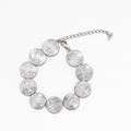 Pulsera de círculos texturizados