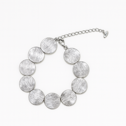 Pulsera de círculos texturizados