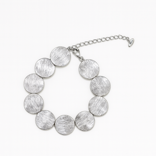 Pulsera de círculos texturizados