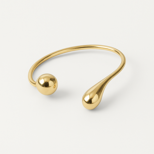 Brazalete ajustable con diseño de gotas