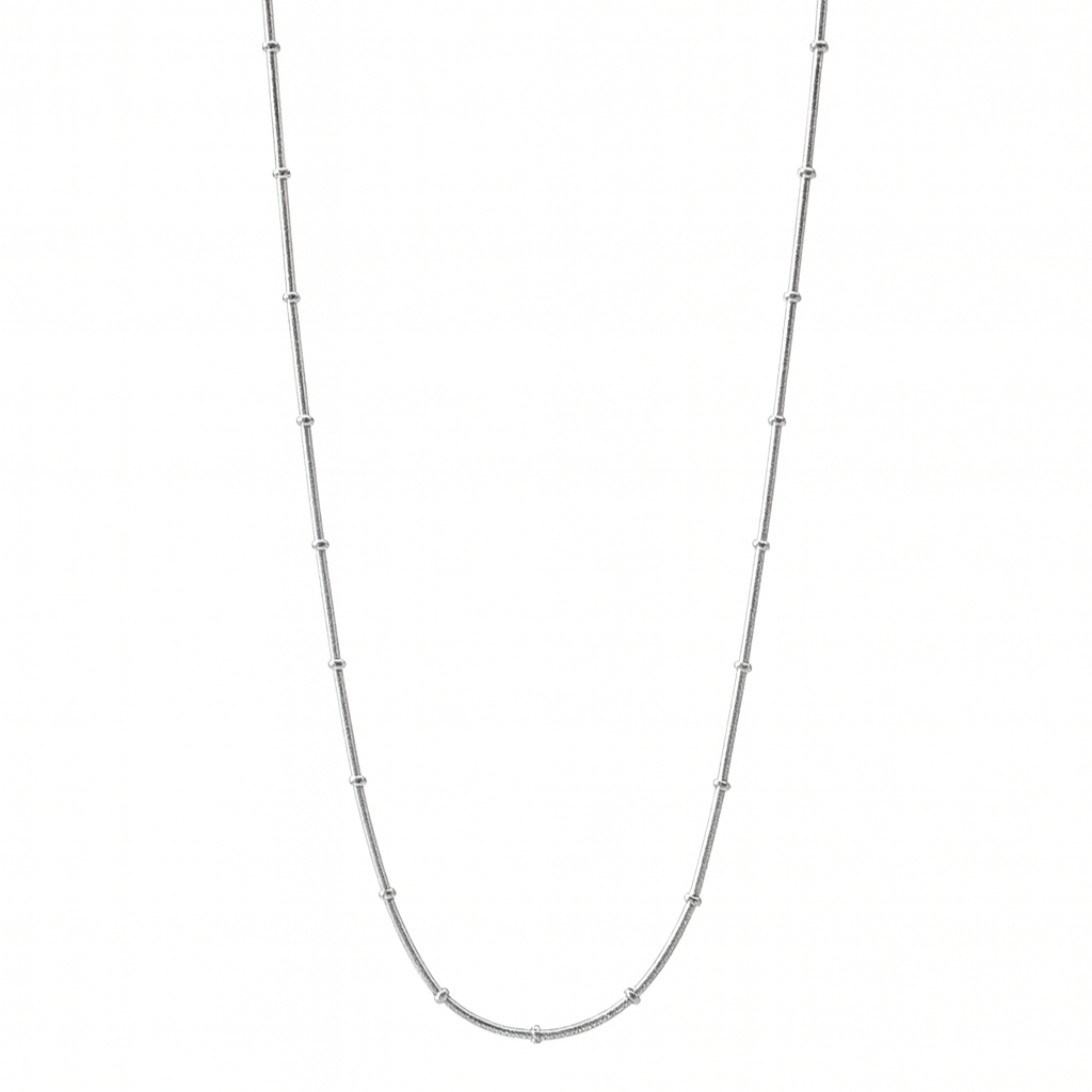 Cadena con esferas intercaladas