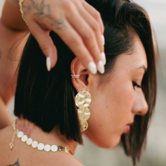 Ear cuff doble con zirconias