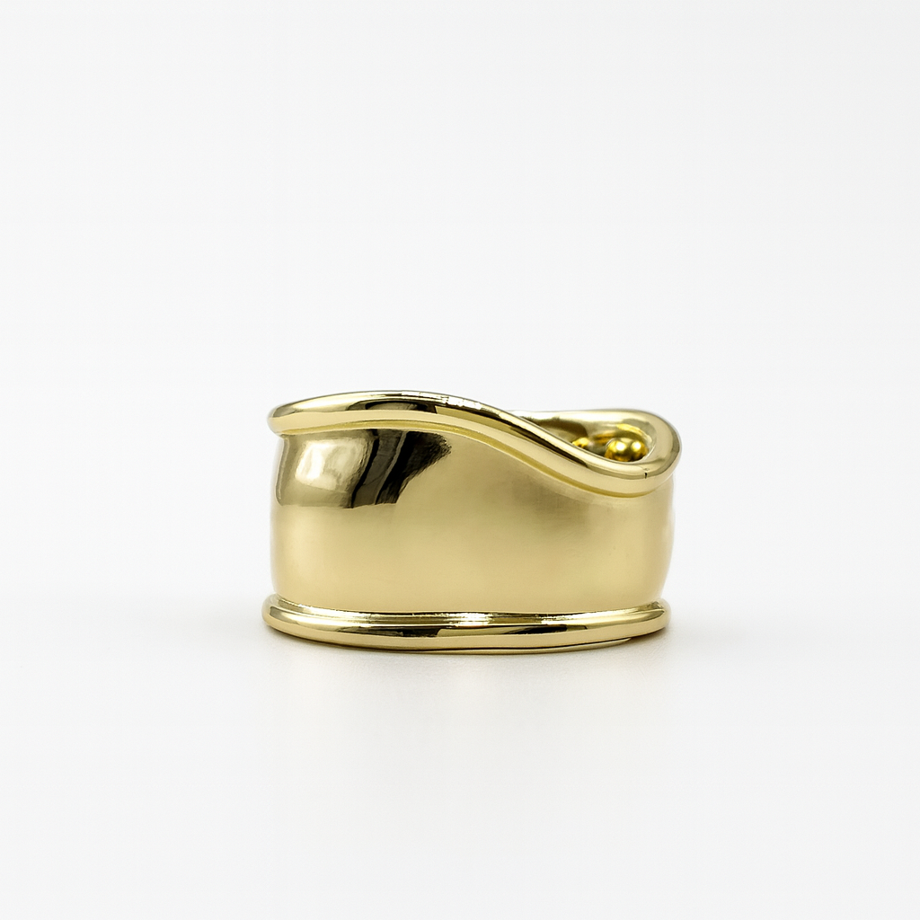 Anillo abierto liso